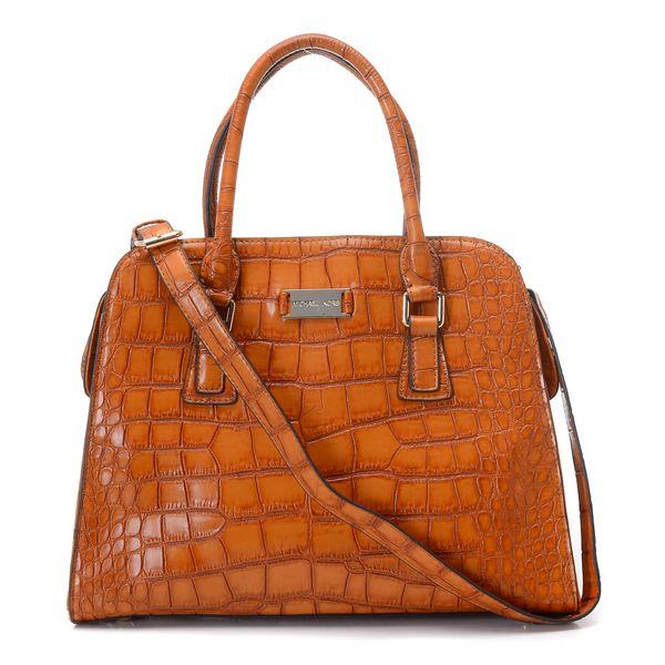 michael kors gia preget satchel tan crocodile-pregede Vakker Engros Salg pqbaz